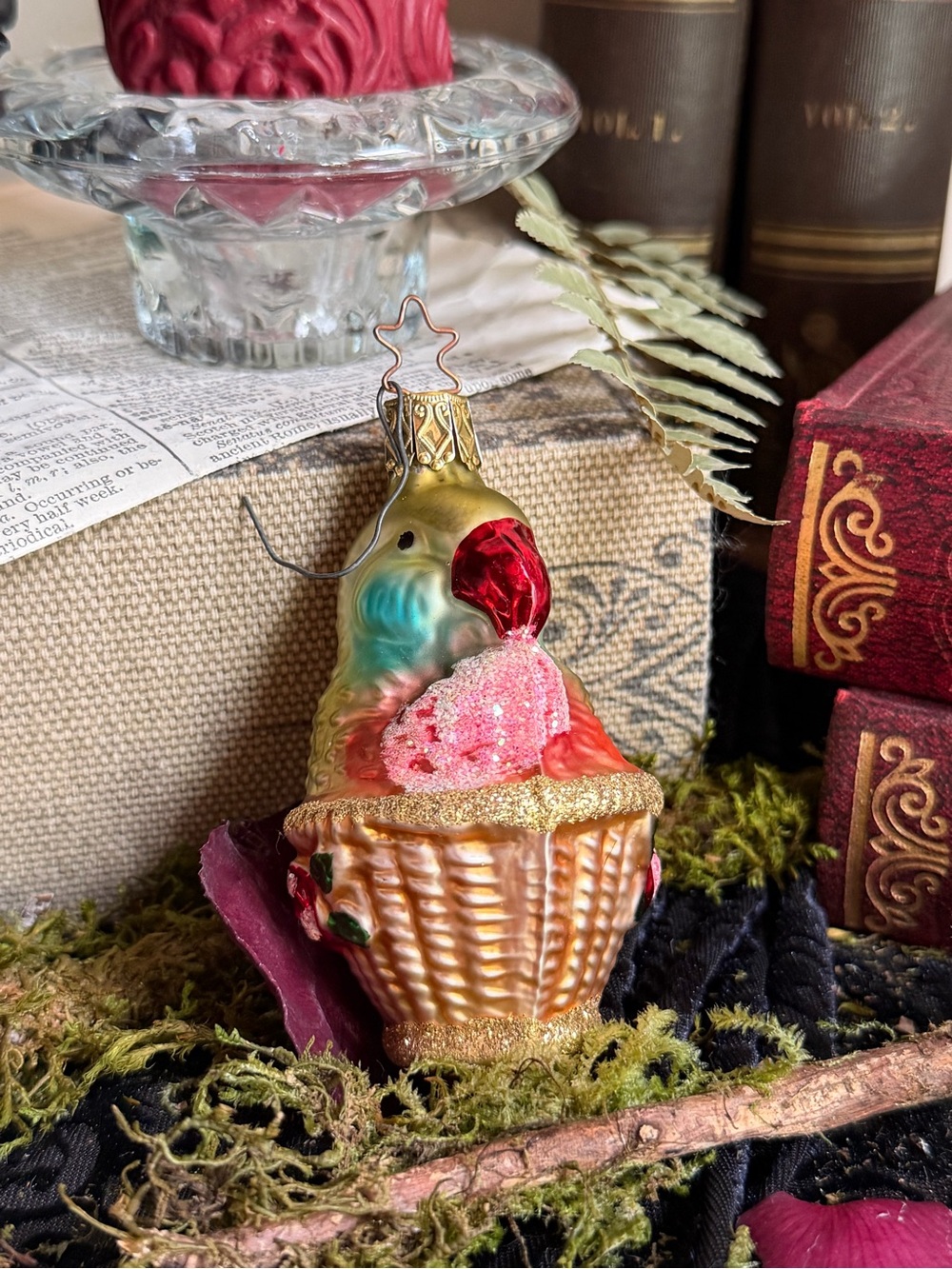 VTG Inge-Glas Parrot Ornament